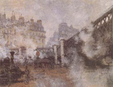 Claude Monet Le Pont de I'Europe,Gate Sate Saint-Lazare (mk09) Germany oil painting art